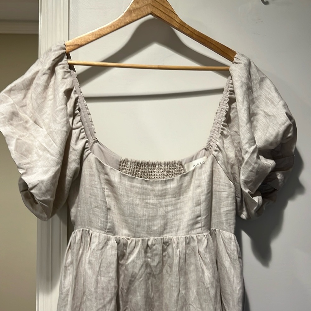 DISSH linen puff sleeve dress SZ US 8